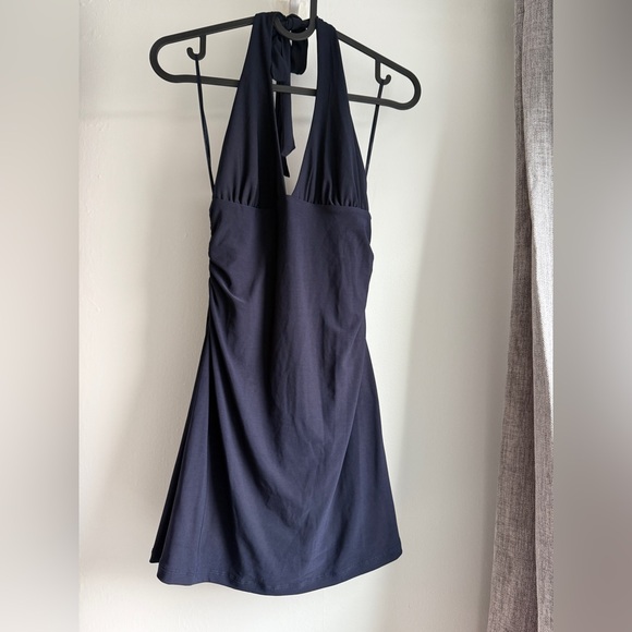 Bershka navy Halter Mini Dress - Picture 6 of 9